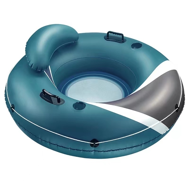 adults float ring floating tube swim ring with safety seat play in the pool