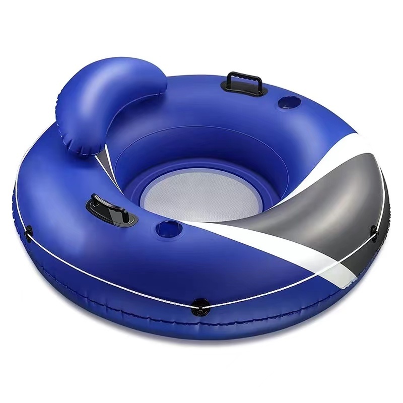 adults float ring floating tube swim ring with safety seat play in the pool