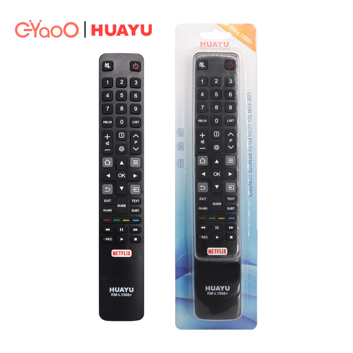 HUAYU RM-L1508 Universal Replacement Remote Control for TCL SMART LCD LED TV