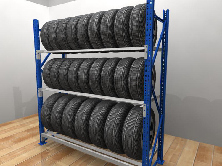 Industrial Heavy Duty Warehouse Steel Metal Car Tire Storage Rack