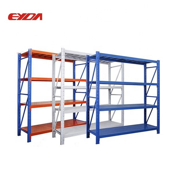 4 Tier Adjustable Shelf Boltless Multi-level Storage Metal Pallet Rack