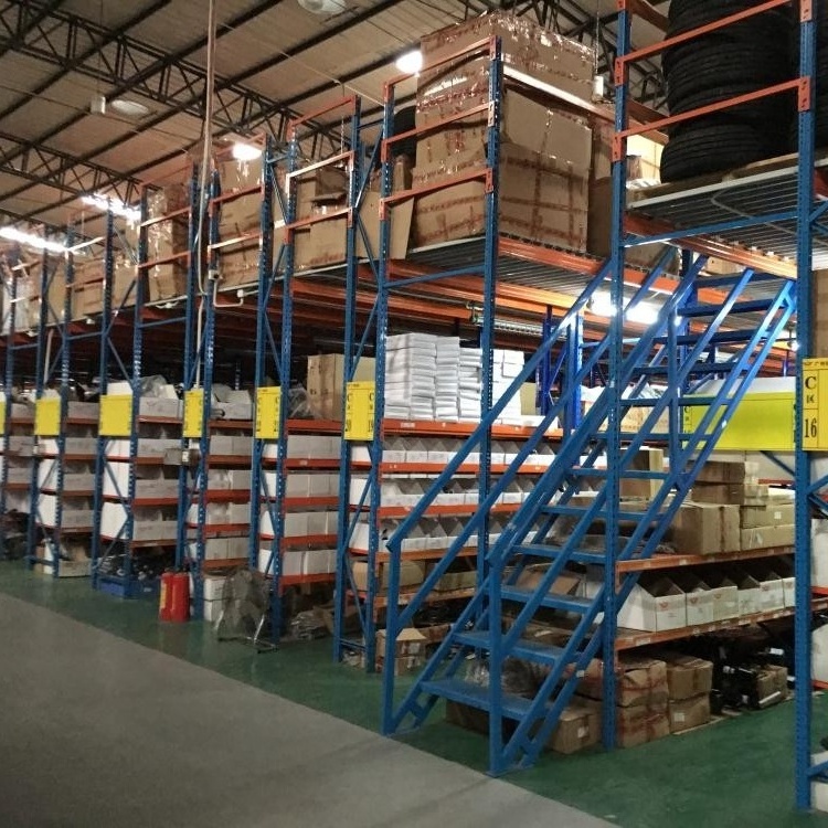 Industrial Heavy Duty Multi-Tier Warehouse Rack Steel Mezzanine Floor Storage Racking Systems