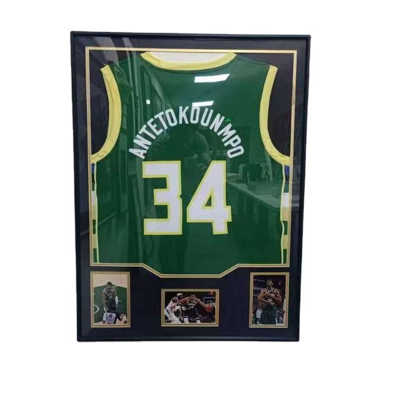 big size sports display basketball football shirt frame and jersey display picture frame  shadow box for framing jersey