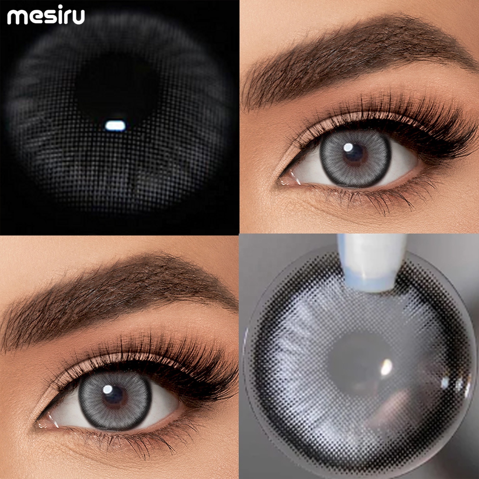 Mesiru Custom Contact Lenses Packaging High-End Contact Lenses Box Luxury Eye Lenses Color Contact Lens