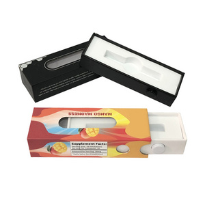 Custom 1ml Cartridge Childproof Packaging Box with PVC Window