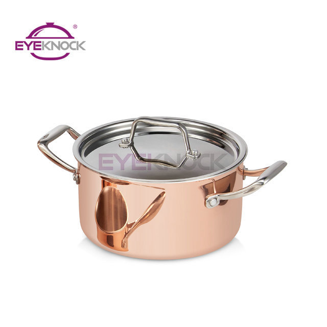 Hot Sale copper bottom triply copper cookware set