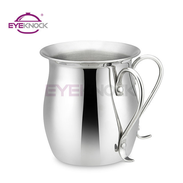 18 10 Stainless Steel Religious Hand Judaica Washing Cups With Two Handles