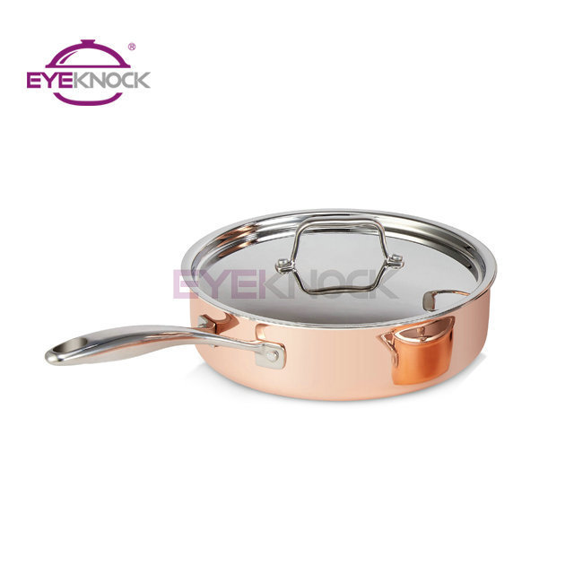 Hot Sale copper bottom triply copper cookware set