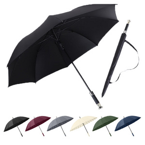 Golf Umbrella Windproof For The Rain Straight Automatic Double Canopy Vented Large Heavy Duty Adult Umbrella