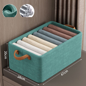 Foldable drawer type Storage Box for Jeans Clothes Shirt Closet Drawer Divider washable Storage Box Wardrobe Clothes Organizer