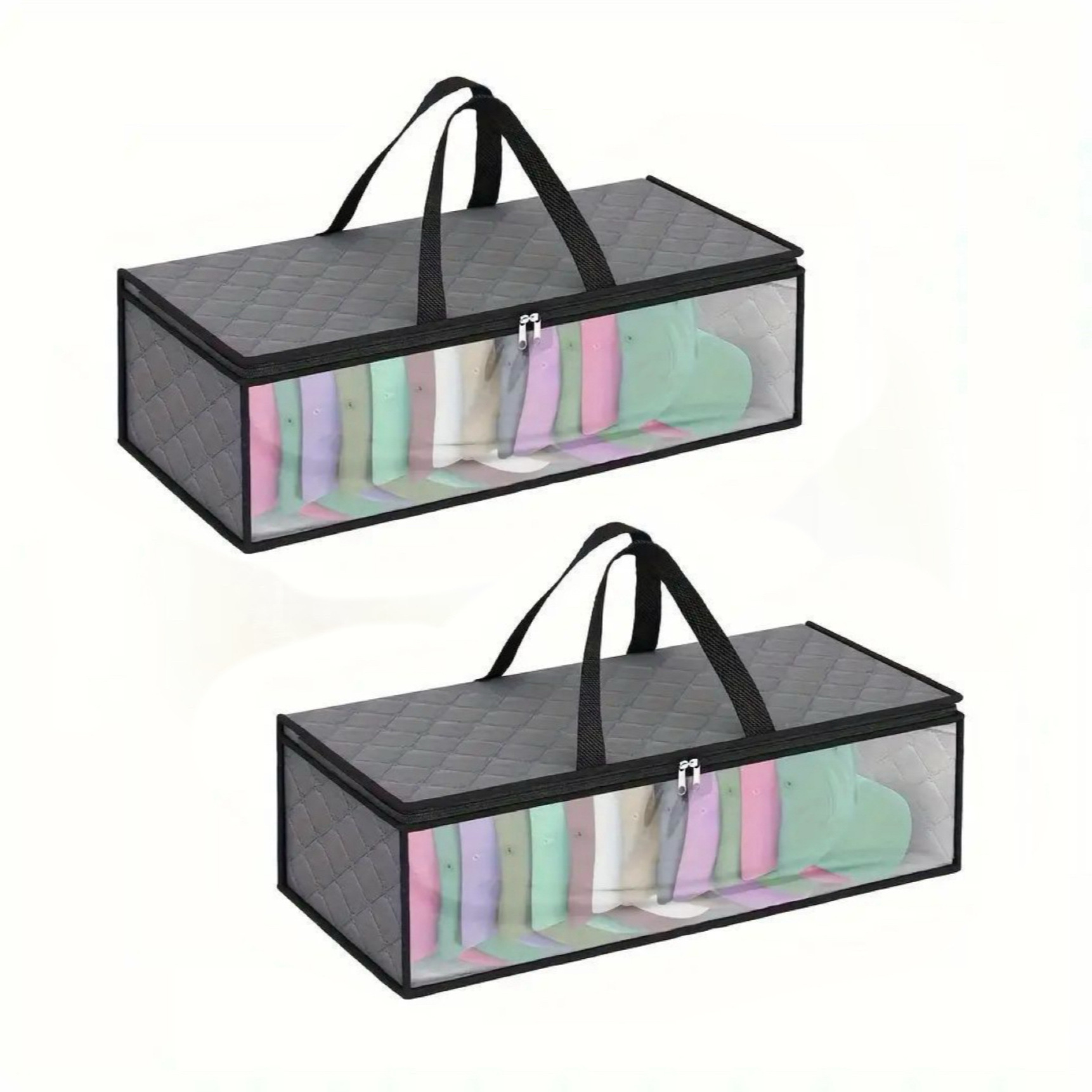 Hat storage bag behind the door hanger wardrobe clothes storage bag Foldable clothing organizer box under the bed storage box