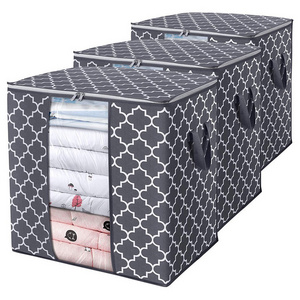 Clothes Storage, Foldable Blanket Storage Bags, Storage Containers for Organizing Bedroom