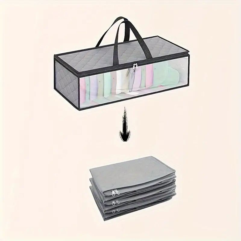 Hat storage bag behind the door hanger wardrobe clothes storage bag Foldable clothing organizer box under the bed storage box