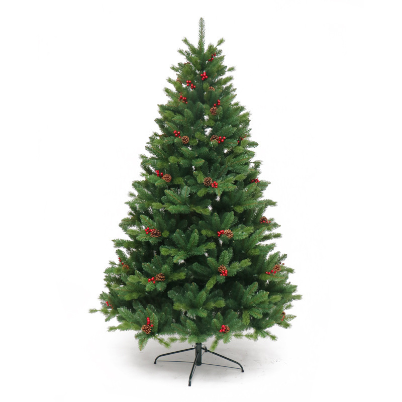 Manufacturers Adornos De Navidad Artificial PE PVC Mixed Christmas Tree For Decoration Christmas Ornaments