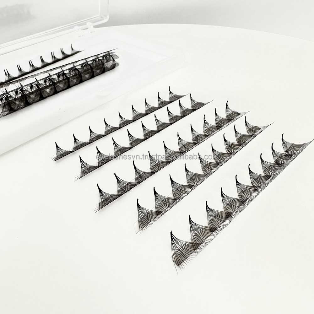 SP EYELASH New Sharp Pointy Base Premade Volume Fans 0.05 0.07 3D 5D 6D 8D 10D 12D 14D 20D Long Sharp Stem Premade Fan Lashes