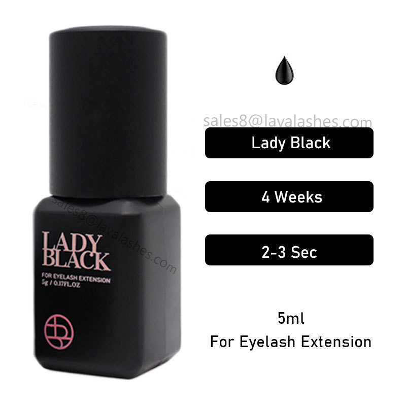 Lady Black Glue Clear Mink Extension Eye lash Korean Eyelash Extention Adhesive Glue with Private label