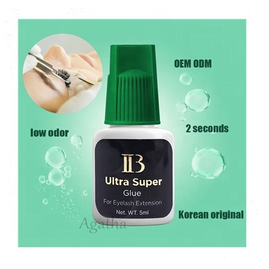 Original Korea Private Label Eyelash Extensions Glue IB Ultra Super glue 5ml ib black Adhesive for eyelash extension glue