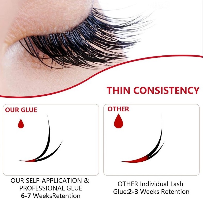 Korea accept customized 5ml IB Ultra Super Volume individual Adhesive Private Label Eyelashes Extension glue