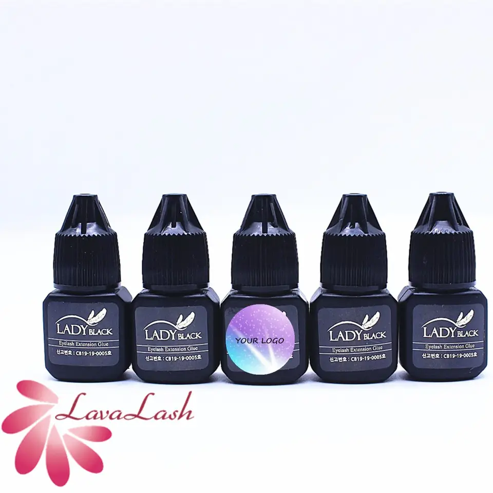 Best lash adhesive safety certified lady black glue fast dry Private Label Magnetic eyelashes extension glue