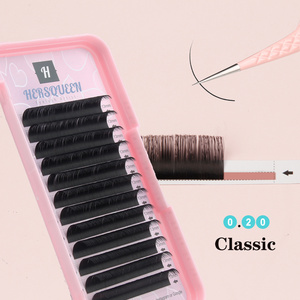 0.20 classic individual eyelash extensions super soft light weight lash extension high quality wispy hybrid lash extensions