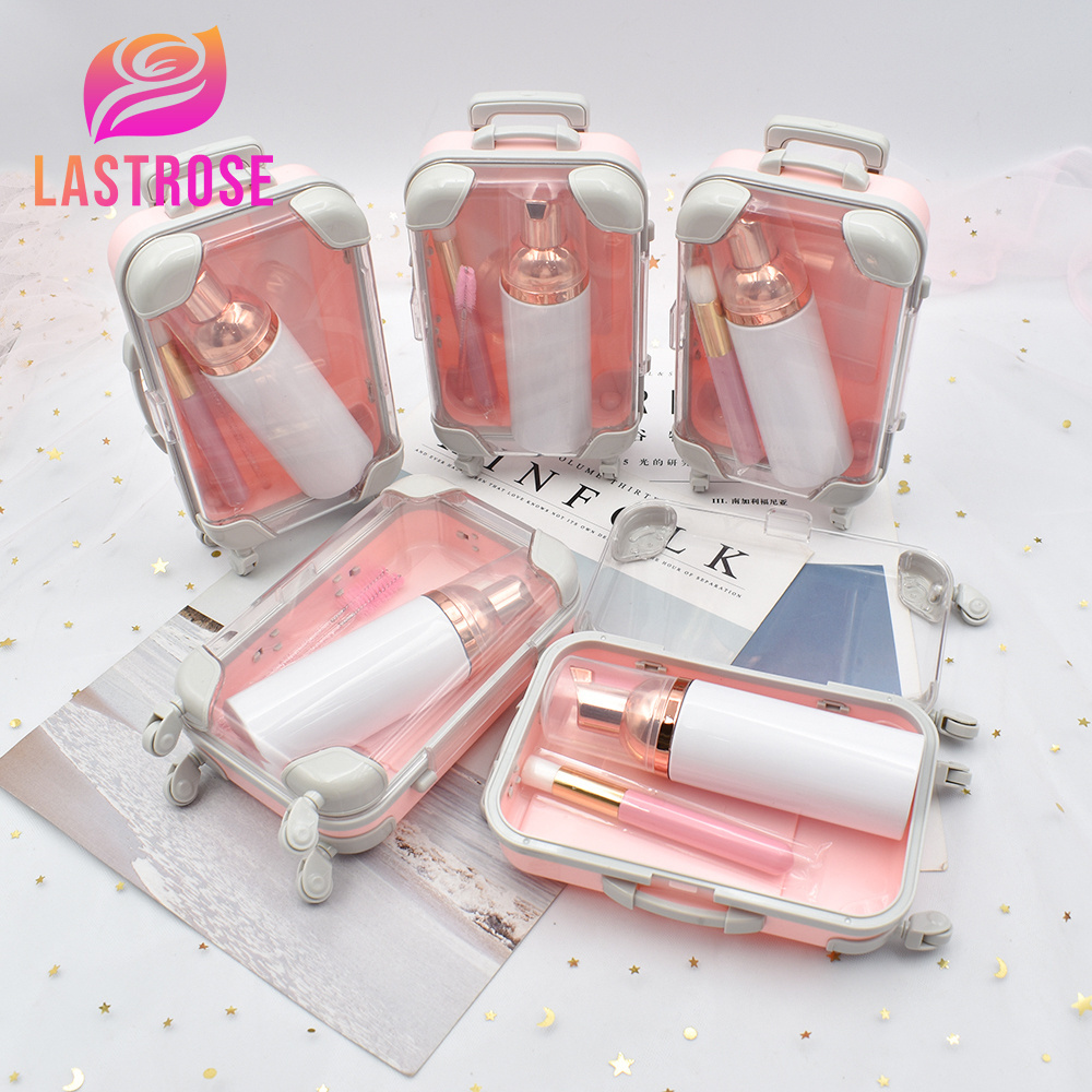 Lastrose mini suitcase wholesale lash suitcase for lash shampoo custom logo suitcase packaging box