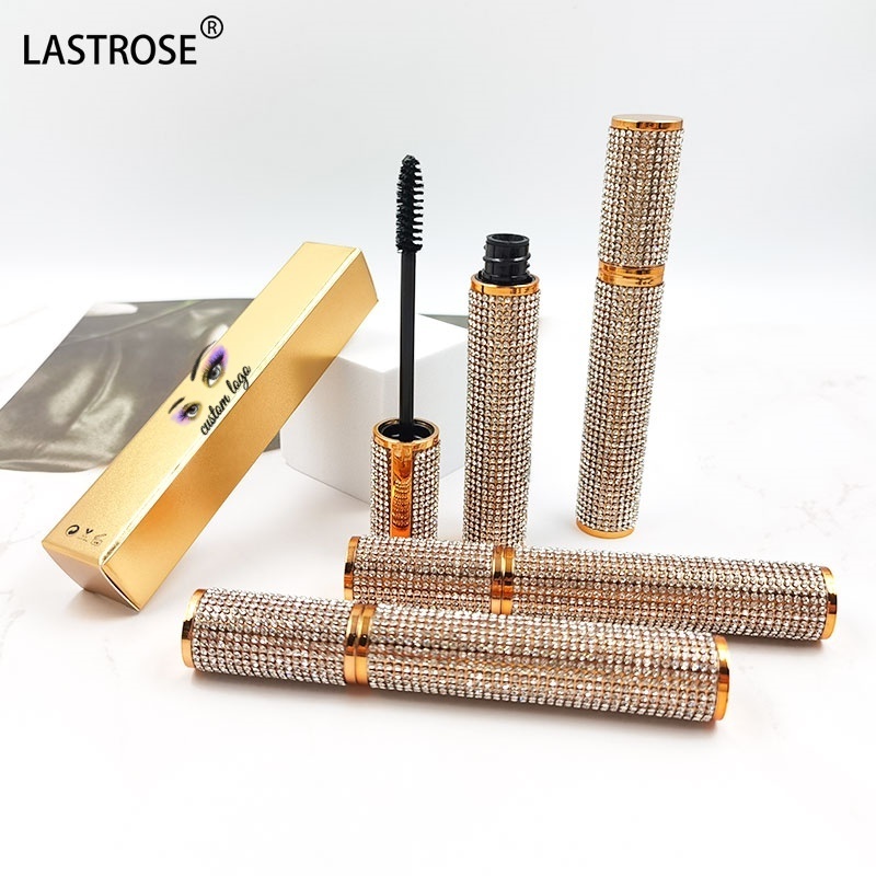 Wholesale Mascara New Rose Gold 5D Volumizing Fiber Eyelash Mascara Private Label Waterproof Mascara With Growth Serum