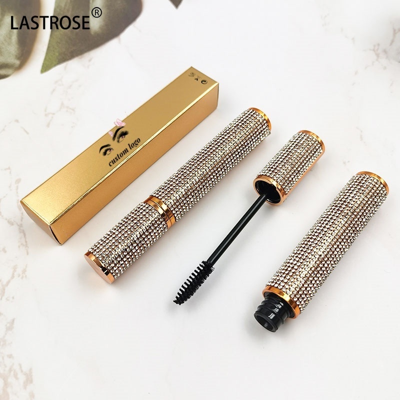 Wholesale Mascara New Rose Gold 5D Volumizing Fiber Eyelash Mascara Private Label Waterproof Mascara With Growth Serum