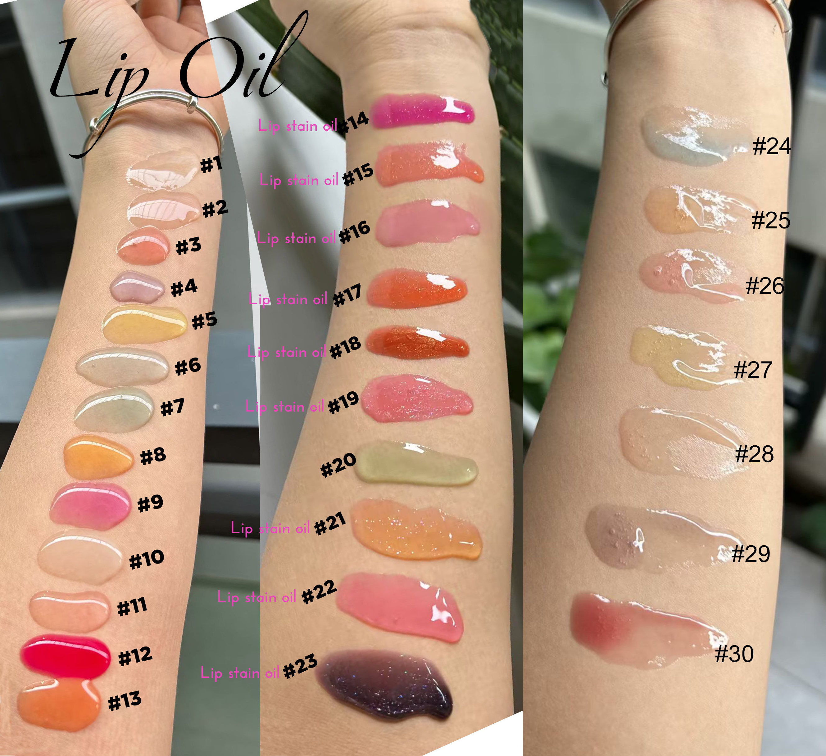 Wholesale mini lipstick Moisturizing tint magic lip oil vegan Fruit shimmer Lip Oil Private label liquid transparent lip gloss