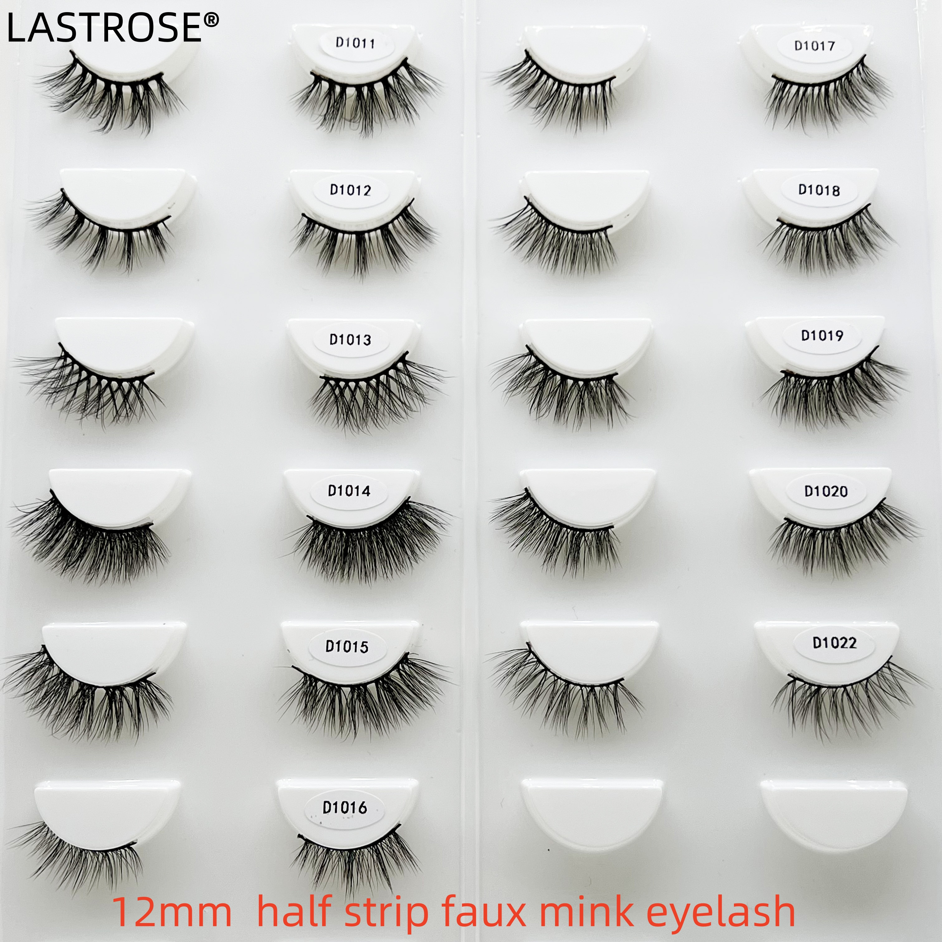 New small natural 12mm half eyelashes daily short soft faux mink eyelash wholesale in bulk mini half eye corner lashes