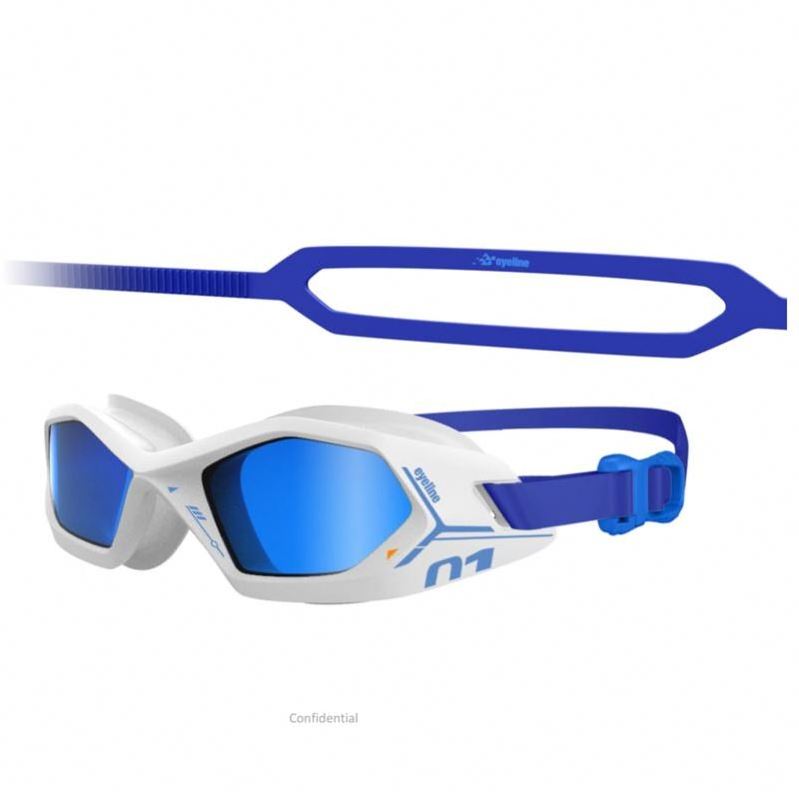 Wholesale Mirrored Coating Longsail Splash Tyr Swim Goggle With Nose Cover