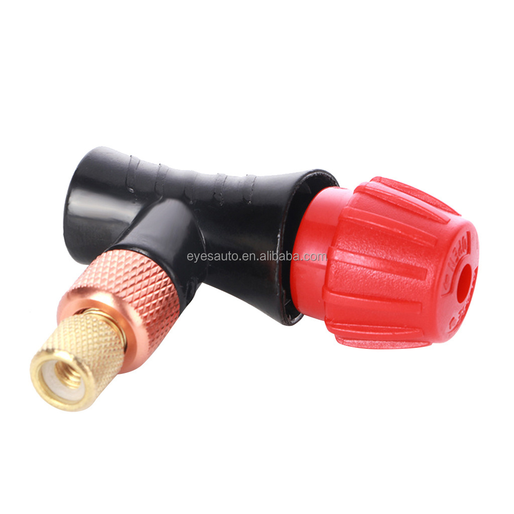 Motorcycle tool 16g CO2 Cartridge Mini Portable Air Inflator Pump Adapter flat tire repair kit