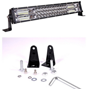 2 Row Barra Led 32" 42" 50" 22inch 52inch  Flood Spot Off road LED Bar Light for Car Truck Curved Led Light Bar