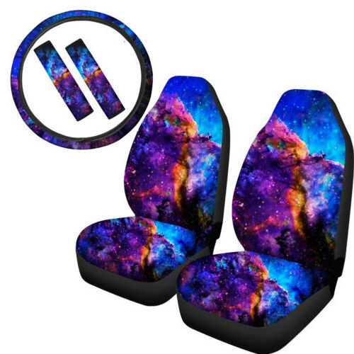 Cover For Car Seat Starry Sky Space Galaxy Print Universal Car Interior Accessories Decoration Universal Car Seat Cover Luxury