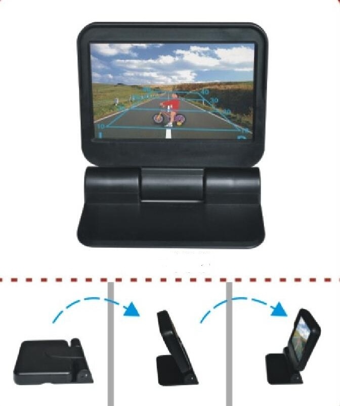 car Dashboard digital HD 5 inch  motorized TFT LCD monitor  parking electrical flip up and down with remote control