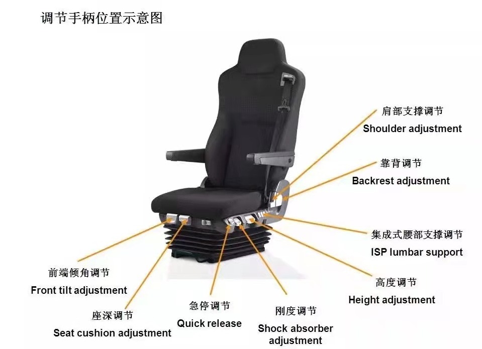 Top Luxury  car Air Suspension pneumatic suspension seat system Driver Seats For Truck Mpv Seat Bus