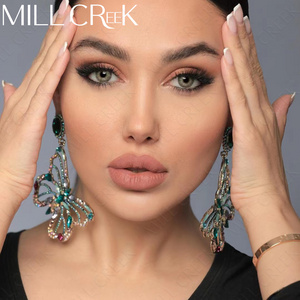 MILL CREEK  Comfortable Hidrocor Color Contacts hazel cheap green colored wholesale Yearly Natural Colored Contact Lenses