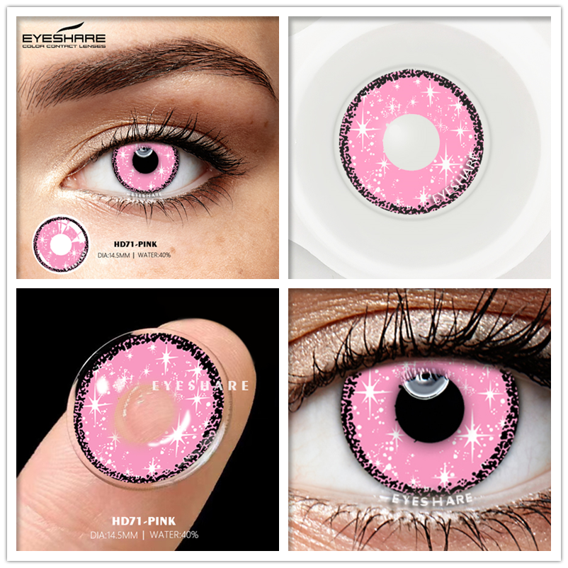 EYESHARE Colored Lenses for Eye  Multicolored Lenses Anime Cosplay Sharingan Eyes Cosmetics White GrayTone Lens Contact Lenses