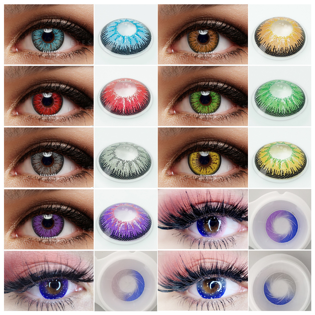 EYESHARE Softlens Eye Makeup Color Contact Lenses Urban Cosmetics Contacted Lens for Cosplay Beauty Colored Lenses Contacts