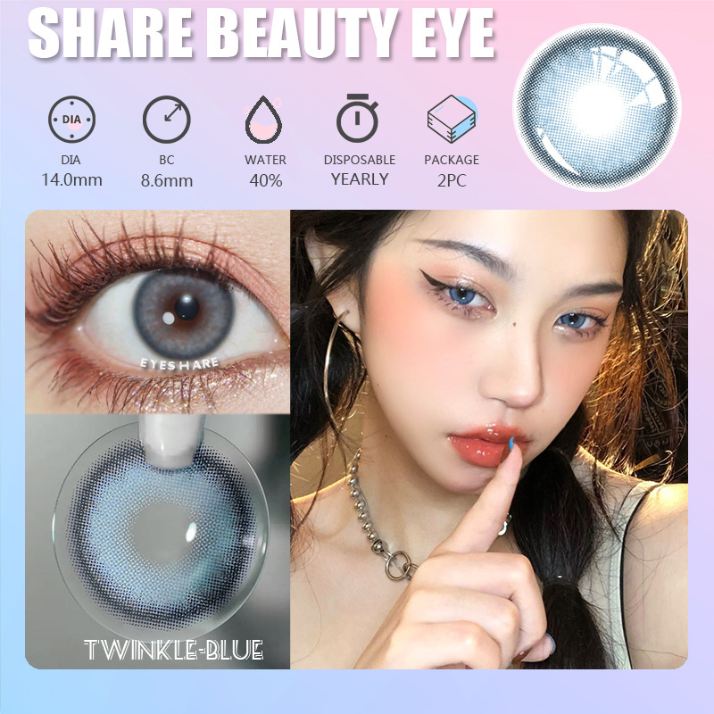 EYESHARE Softlens Colored Contact Lens Yearly Cosmetic Contact Lenses Eye Color Beauty Colors Lens for Eye Lentes De Contacto