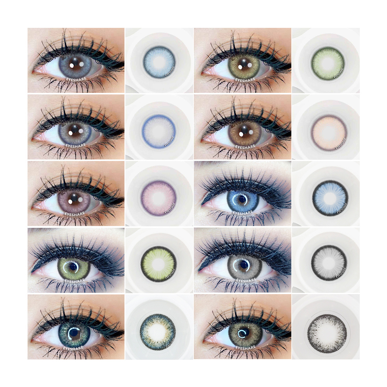 EYESHARE Lentes De Contacto Colored Contact Lens Yearly Use Cosmetic Contact Lenses Eye Color Beauty Colors Lens for Eye