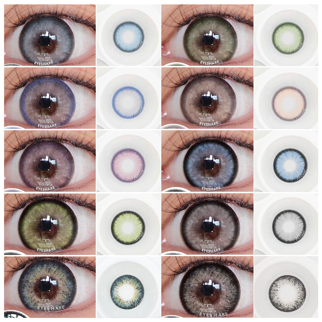 EYESHARE Sharinga Colored Contact Lens Yearly Cosmetic Contact Lenses Eye Color Beauty Colors Lens for Eye Lentes De Contacto