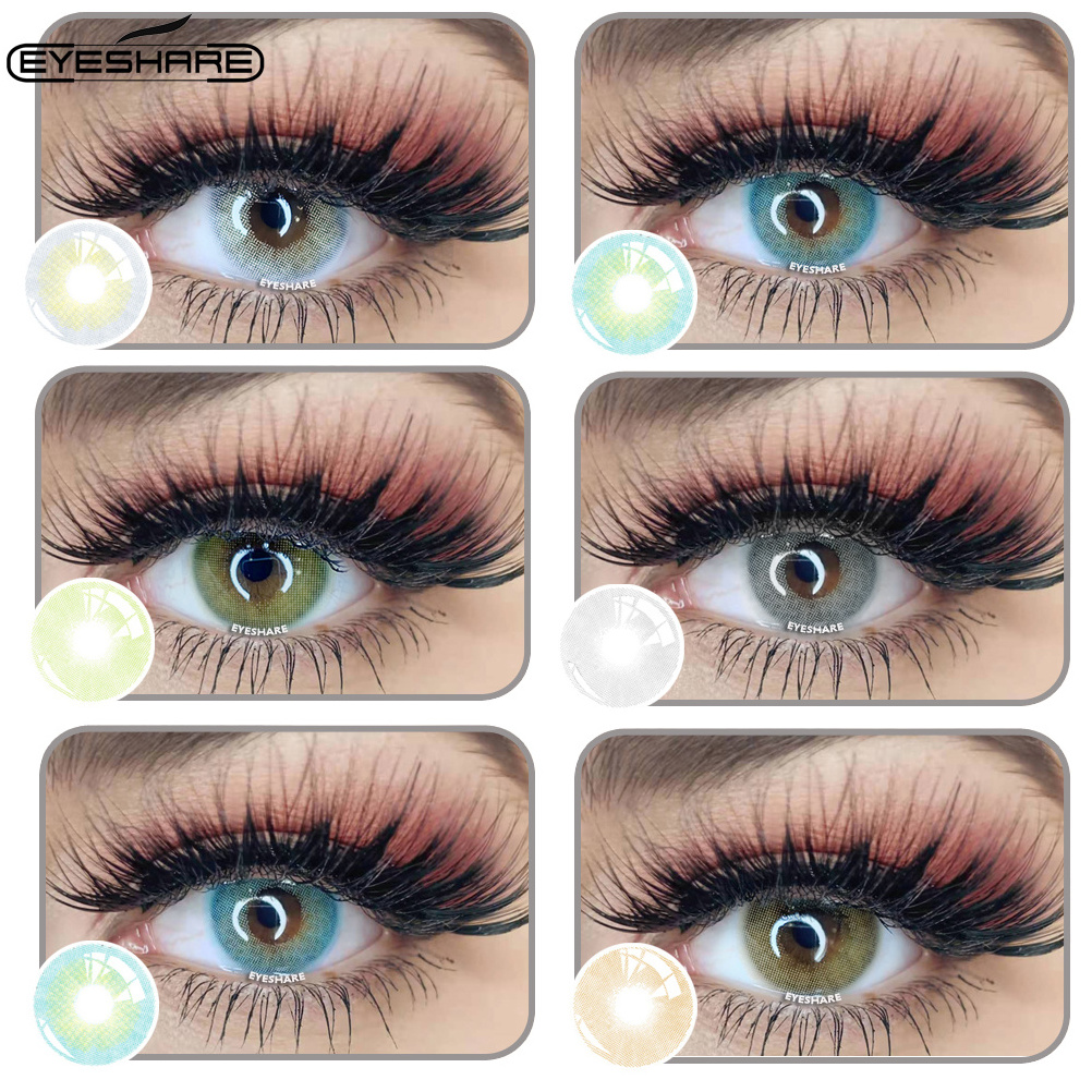 EYESHARE Lentes De Contacto Colored Eyes Lens Natural Crystal Aurora Colors Cosmetic Contact Lenses Eye Color Lenses for Eyes