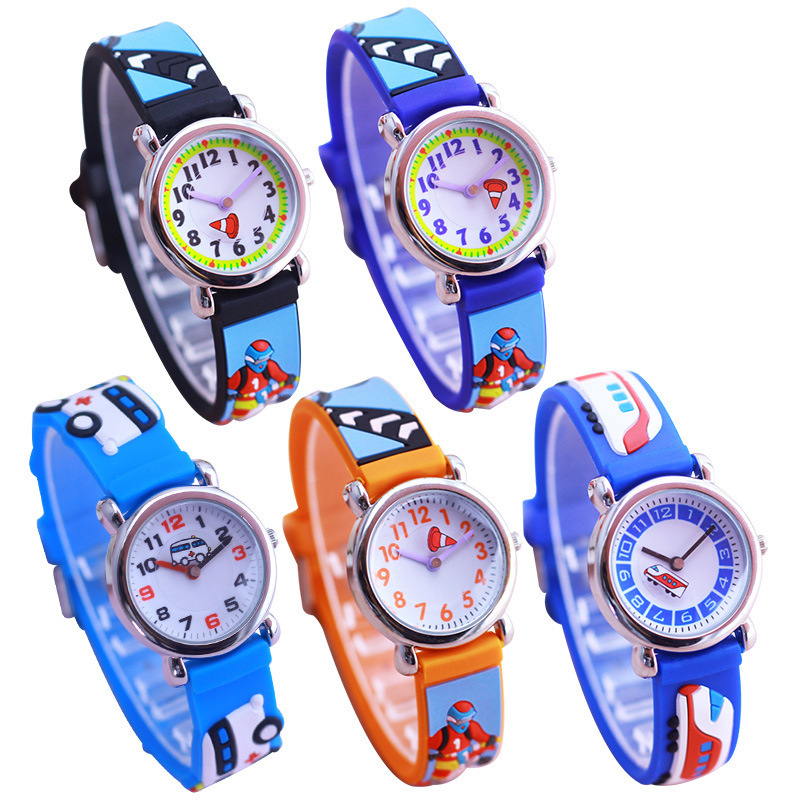 Wholesale New Arrival Creative Kits Watch Reloj Nino Japan Glass 1 Piece Silicone Kids Alloy Round Analog Buckle 10mm 16mm