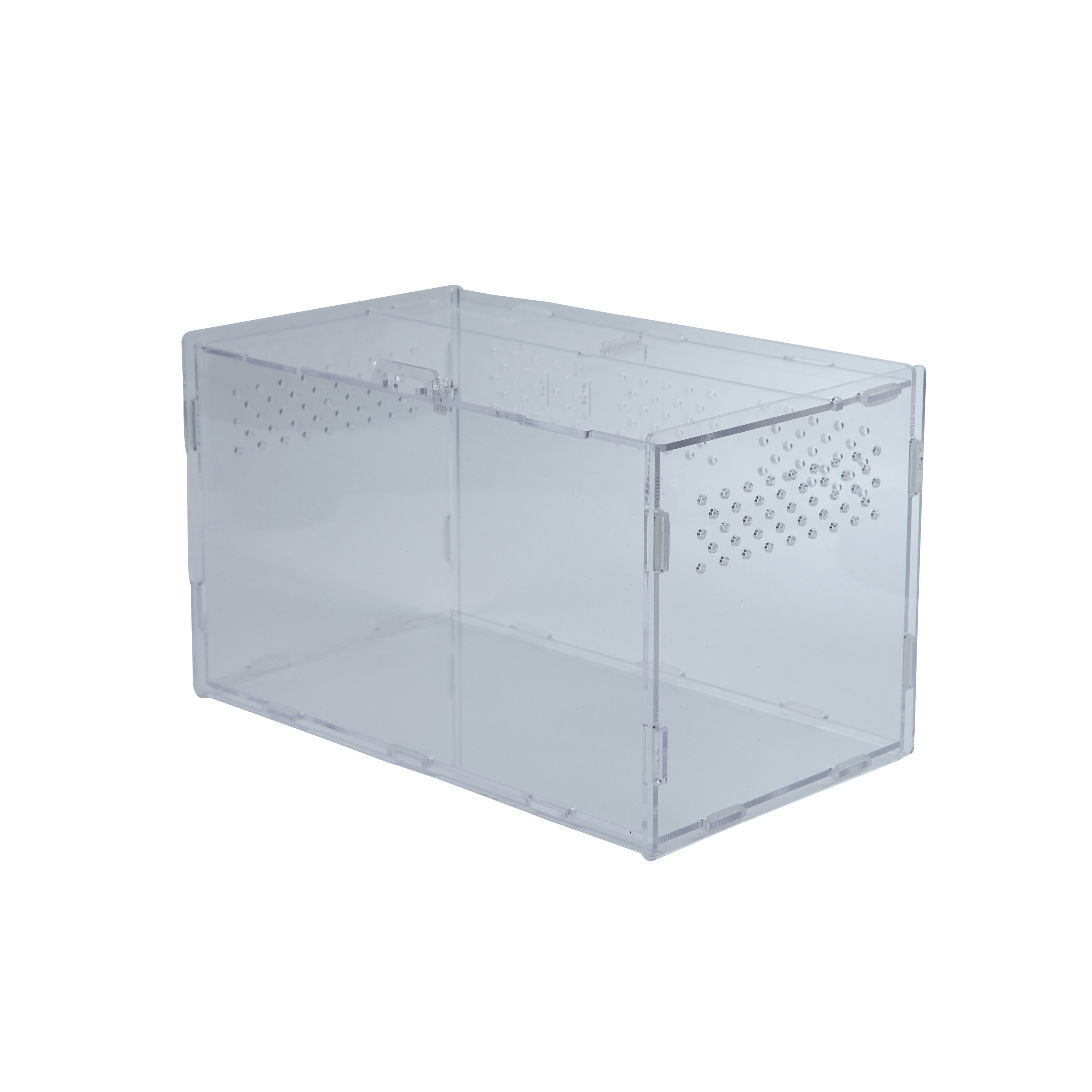 Custom Clear Vision Econ-Friendly Acrylic Reptile Terrarium Enclosure Box Cage Breeding Rack Tank With Switches And Magnets