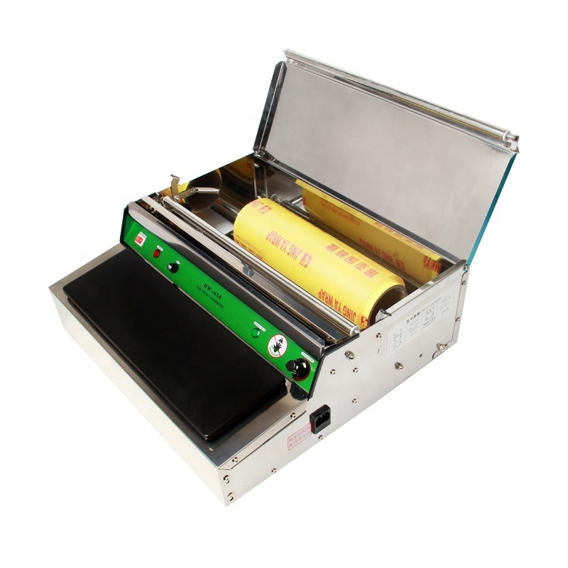 Manual food hand film wrapper HW-450 Tray sealing machine