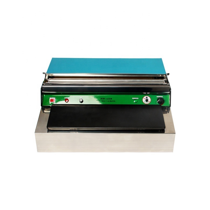 Manual food hand film wrapper HW-450 Tray sealing machine