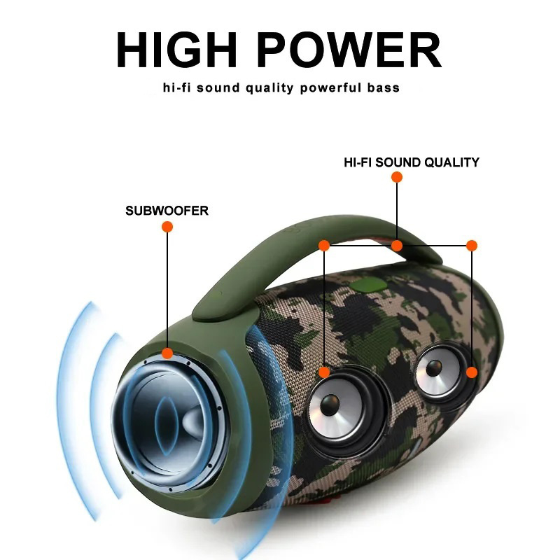 Wholesale sound equipment woofer gaming speakers portable high quality 10W mini Bluetooth Speakers wireless with microphone FM