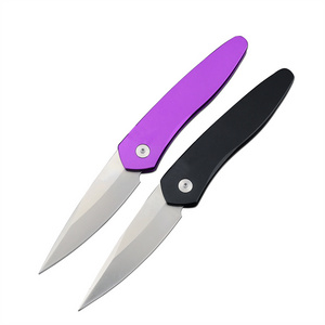 3407 Pink T6 Aluminum Handle Pocket Knife D2 Steel Blade Camping Hunting EDC Folding Tactical Knife