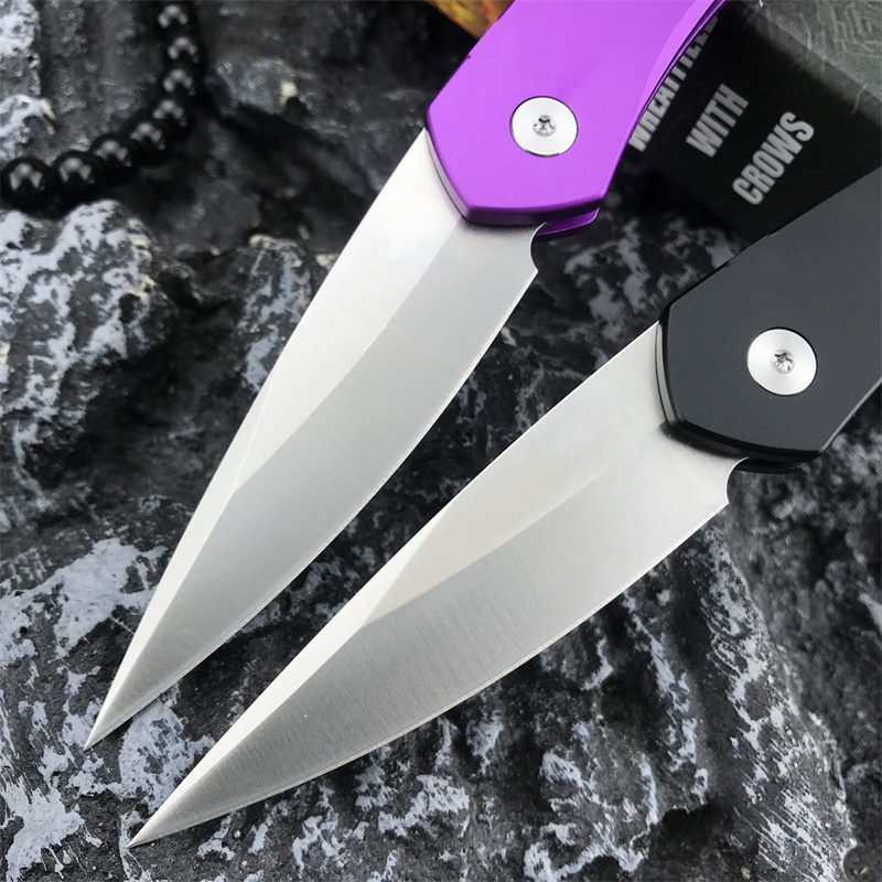 3407 Pink T6 Aluminum Handle Pocket Knife D2 Steel Blade Camping Hunting EDC Folding Tactical Knife