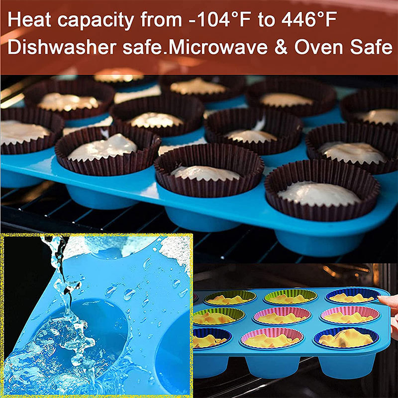 Top Fashion Baking Tools 18 Piece Silicone Bakeware Set Loaf Pan Cupcake